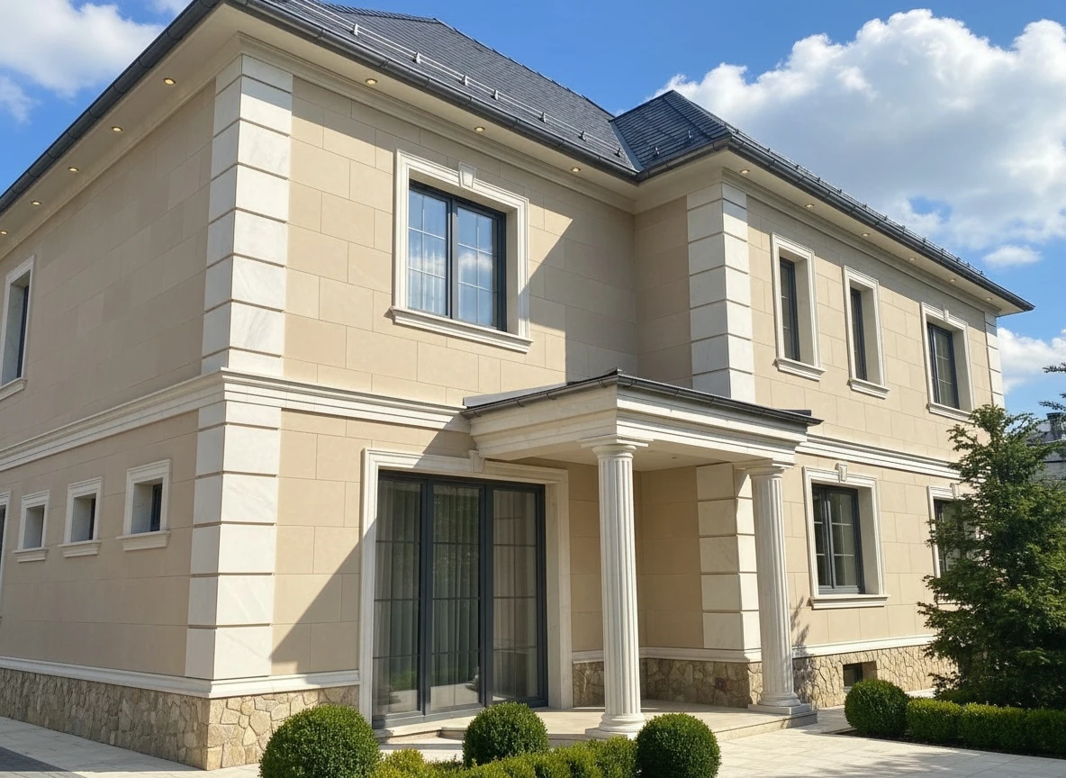 Дизайн фасада в стиле Неоклассика — Фасад от нейросети RoomGPT