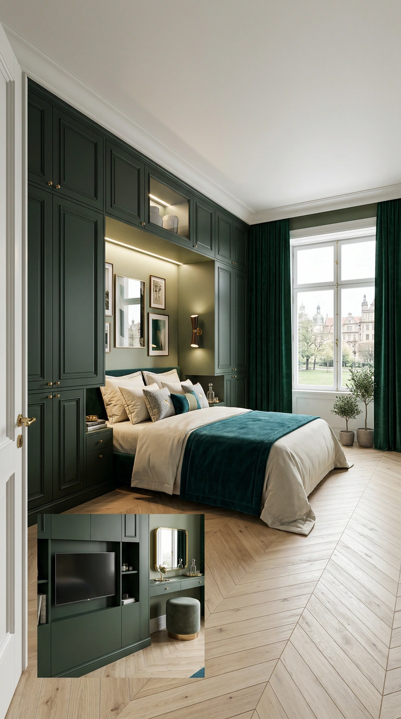 Дизайн интерьера в стиле Классика — Спальня от нейросети RoomGPT