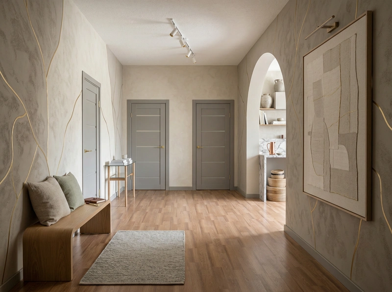 Дизайн интерьера в стиле Сканди — Прихожая от нейросети RoomGPT