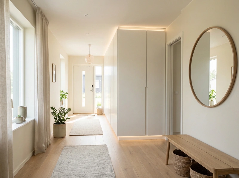 Дизайн интерьера в стиле Сканди — Прихожая от нейросети RoomGPT