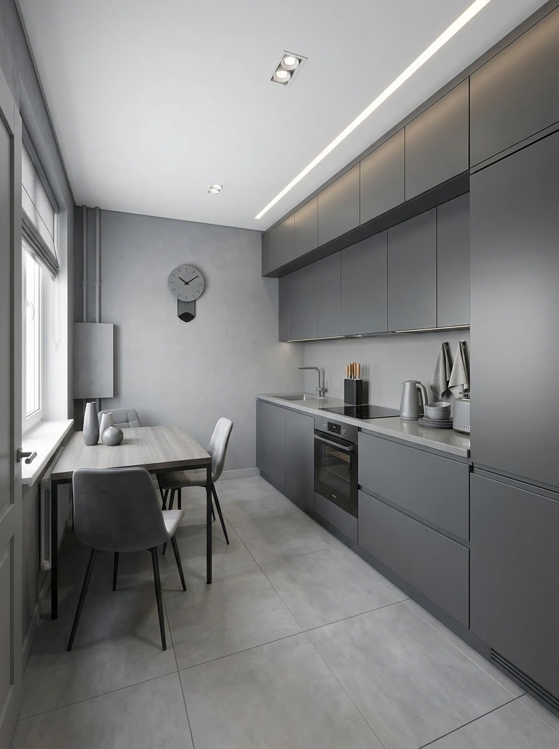 Дизайн интерьера в стиле Минимализм — Кухня от нейросети RoomGPT