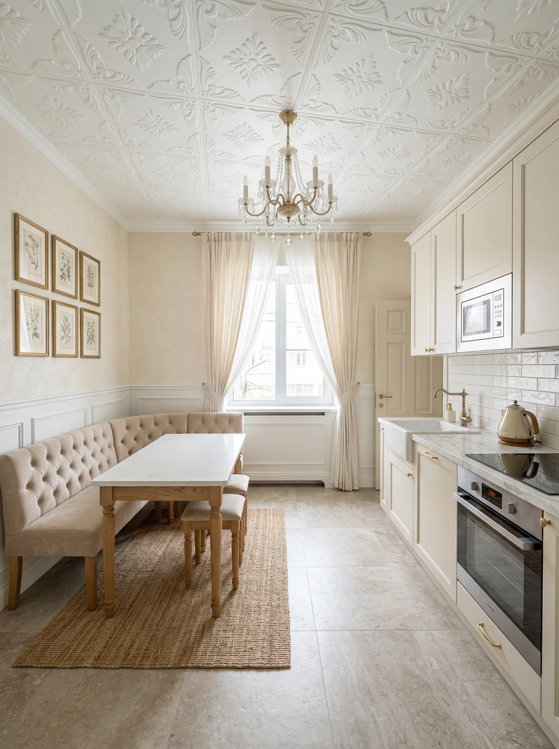 Дизайн интерьера в стиле Классика — Кухня от нейросети RoomGPT