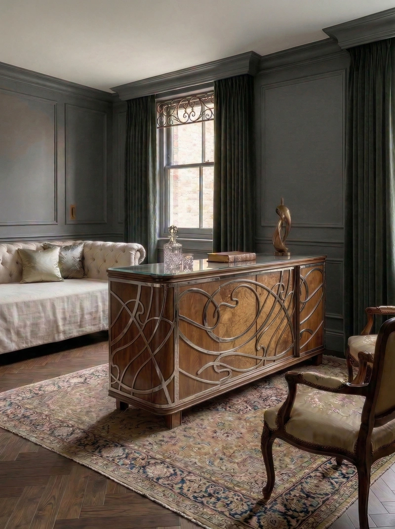 Дизайн спальни в стиле Классика — фото интерьера от нейросети RoomGPT