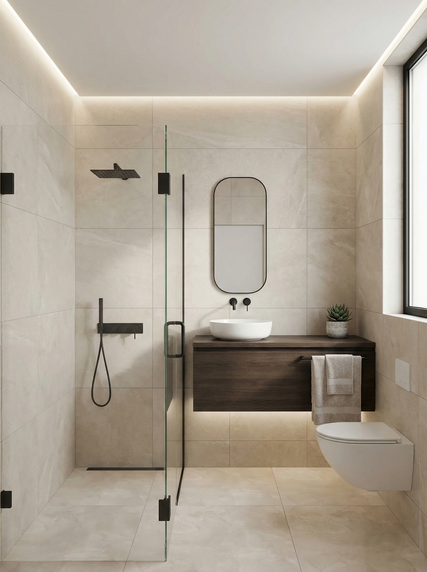Дизайн ванной в стиле Минимализм — фото интерьера от нейросети RoomGPT