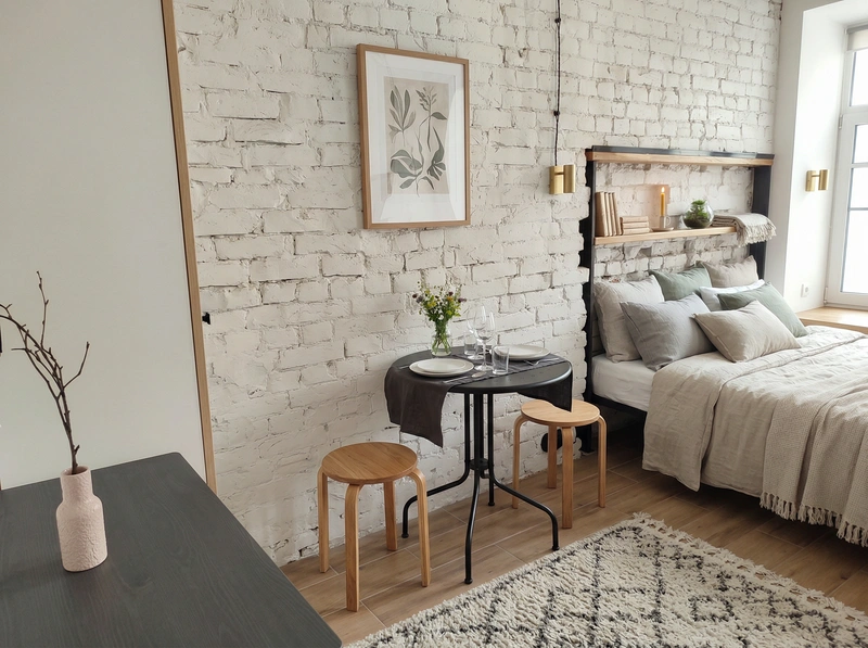 Дизайн интерьера в стиле Хюгге — Гостиная от нейросети RoomGPT