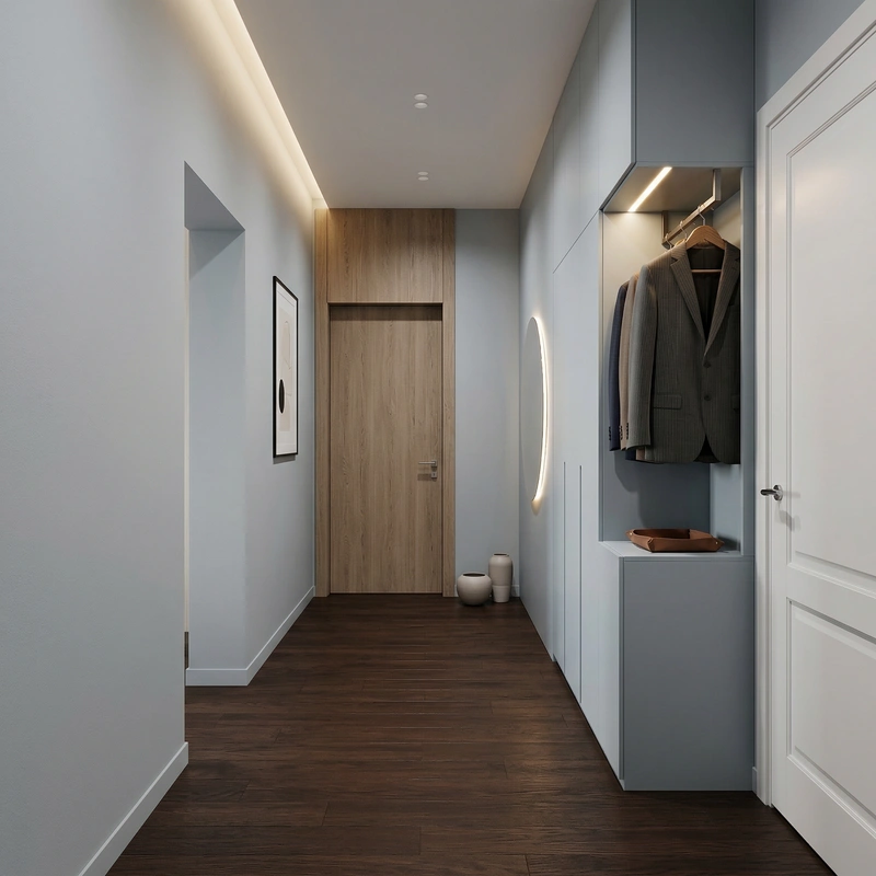 Дизайн интерьера в стиле Минимализм — Прихожая от нейросети RoomGPT