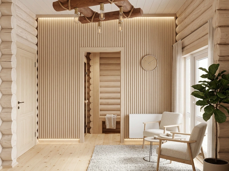 Дизайн интерьера в стиле Хюгге — Гостиная от нейросети RoomGPT