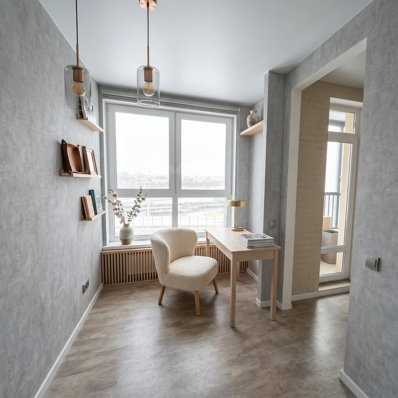 Дизайн интерьера в стиле Сканди — Гостиная от нейросети RoomGPT