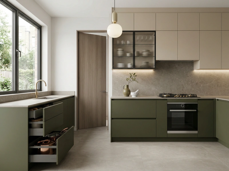 Дизайн кухни в стиле Минимализм — фото интерьера от нейросети RoomGPT