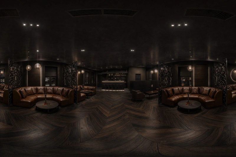 Дизайн гостиной в стиле Блэктэк — фото интерьера от нейросети RoomGPT