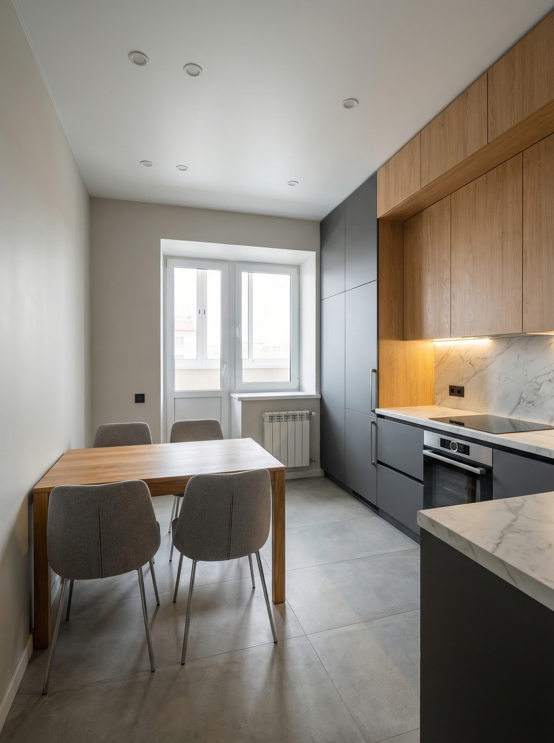 Дизайн кухни в стиле Минимализм — фото интерьера от нейросети RoomGPT