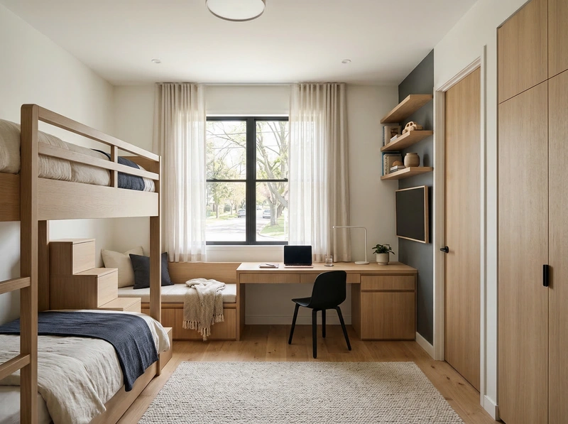 Дизайн интерьера в стиле Минимализм — Детская от нейросети RoomGPT