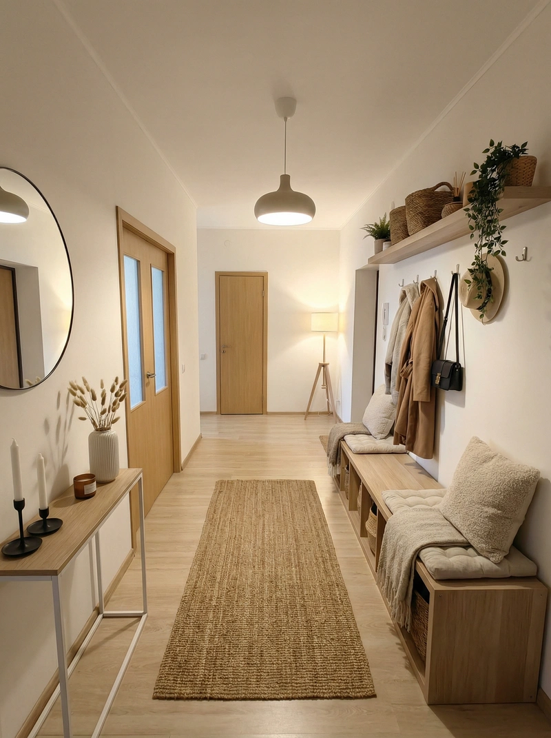 Дизайн интерьера в стиле Хюгге — Прихожая от нейросети RoomGPT