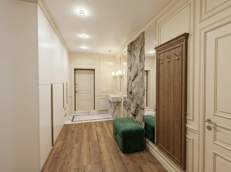 Дизайн интерьера в стиле Классика — Прихожая от нейросети RoomGPT
