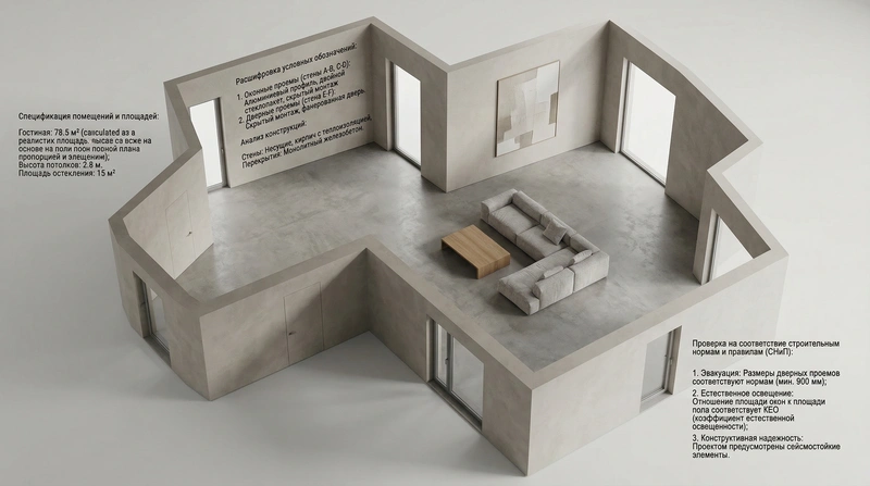 Дизайн интерьера в стиле Минимализм — Гостиная от нейросети RoomGPT