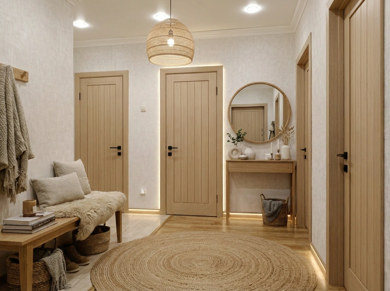 Дизайн интерьера в стиле Хюгге — Прихожая от нейросети RoomGPT