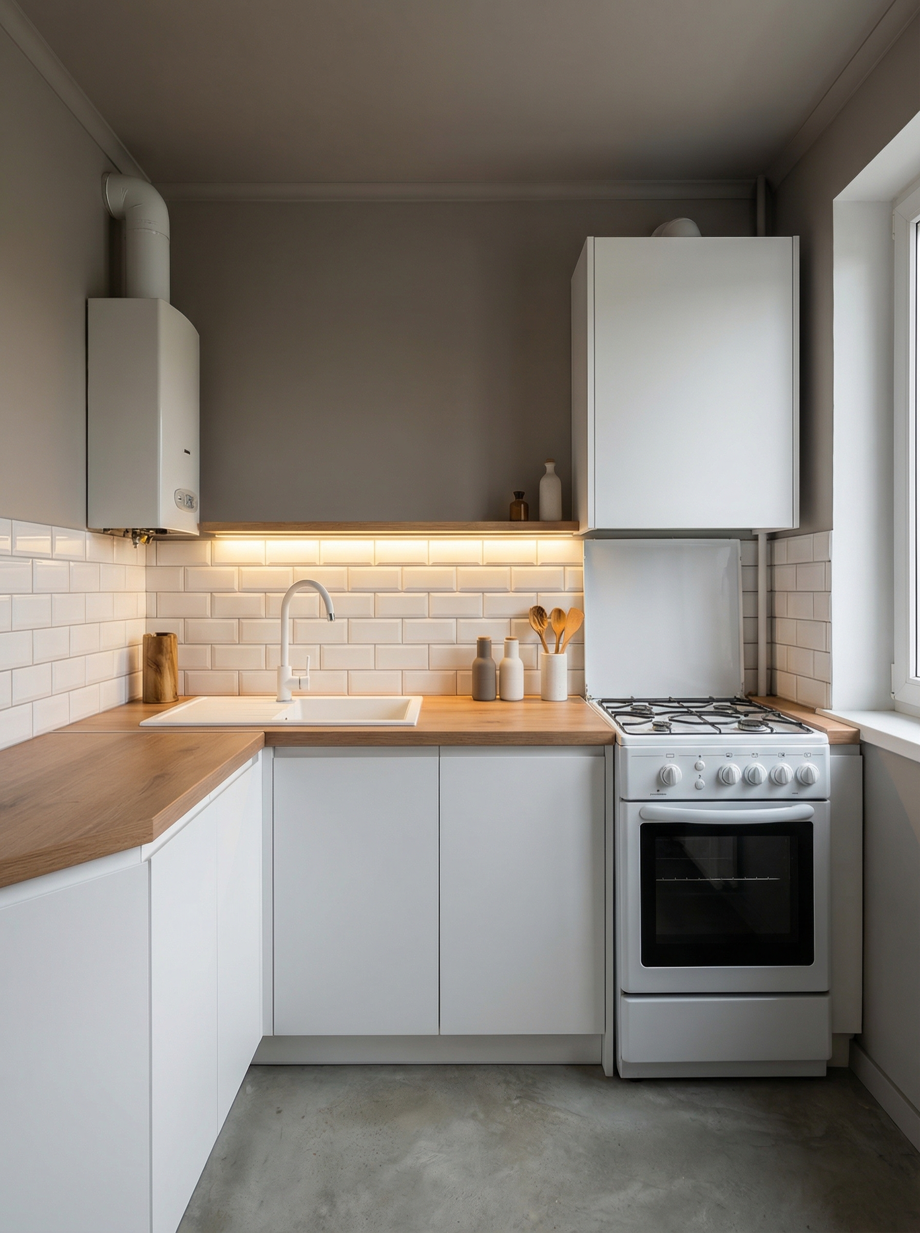 Дизайн кухни в стиле Минимализм — фото интерьера от нейросети RoomGPT