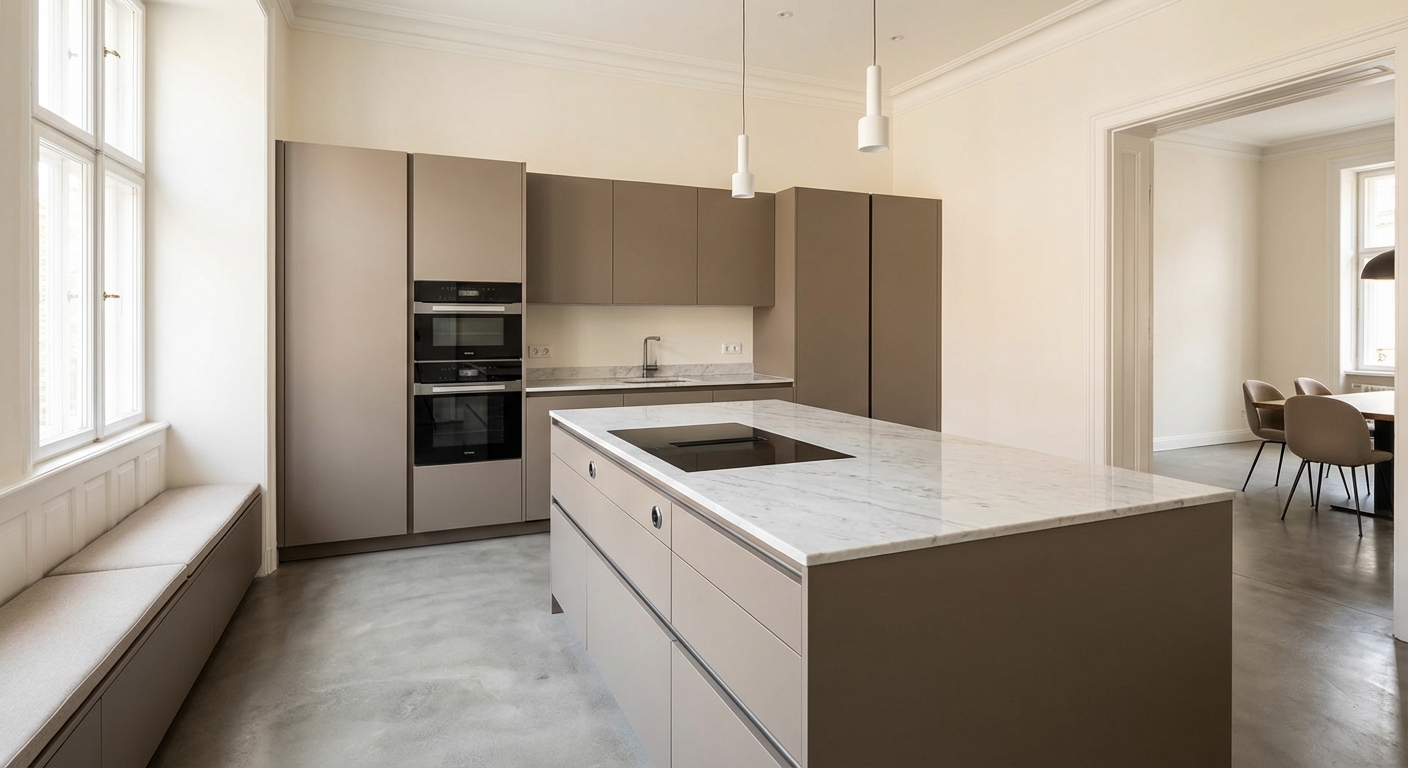 Дизайн кухни в стиле Минимализм — фото интерьера от нейросети RoomGPT