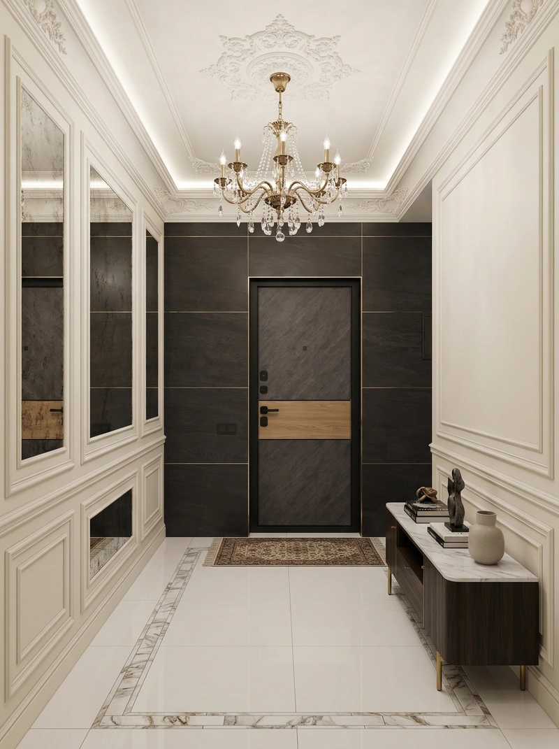 Дизайн интерьера в стиле Классика — Прихожая от нейросети RoomGPT