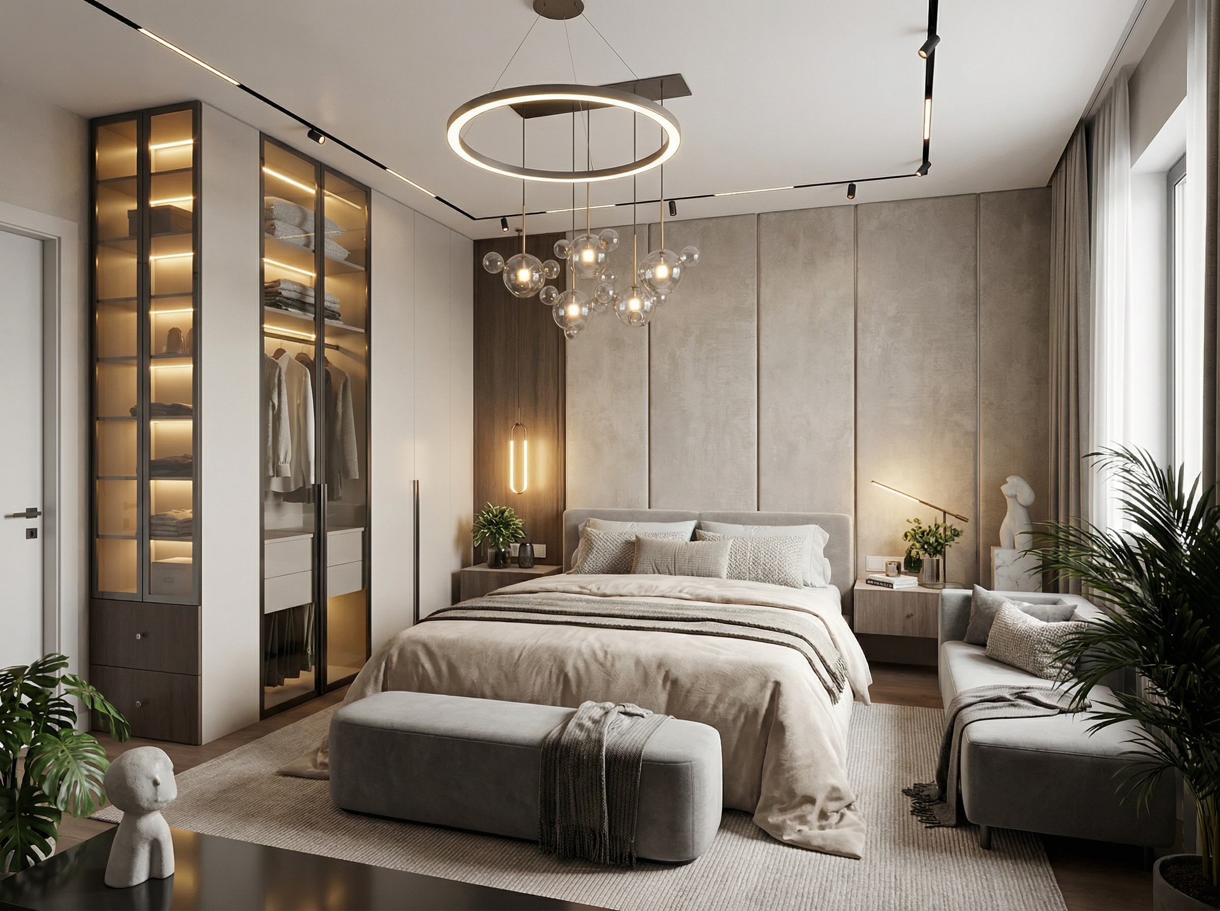 Дизайн спальни в стиле Минимализм — фото интерьера от нейросети RoomGPT