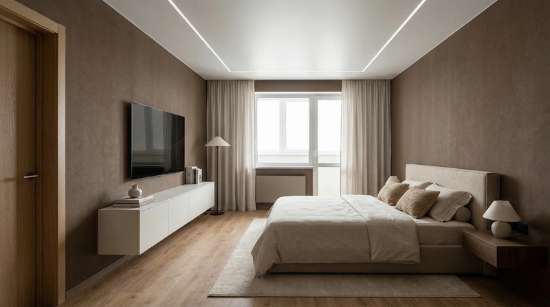 Дизайн интерьера в стиле Минимализм — Гостиная от нейросети RoomGPT