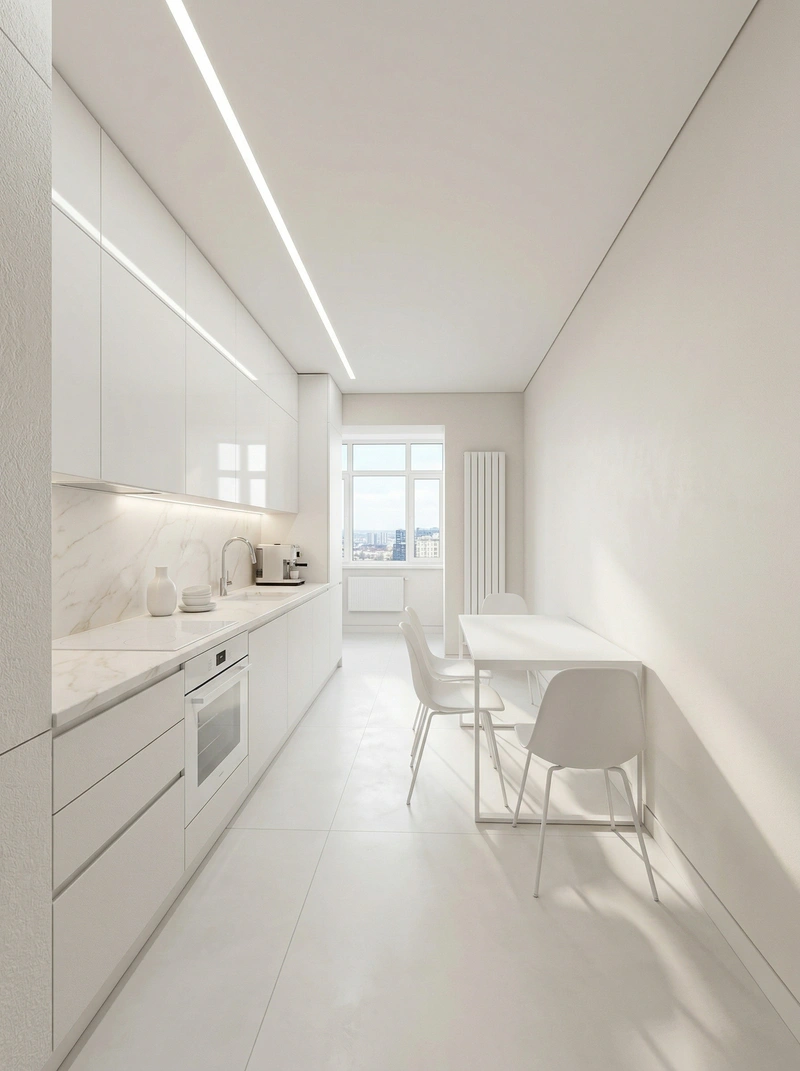 Дизайн кухни в стиле Контемпорари — фото интерьера от нейросети RoomGPT