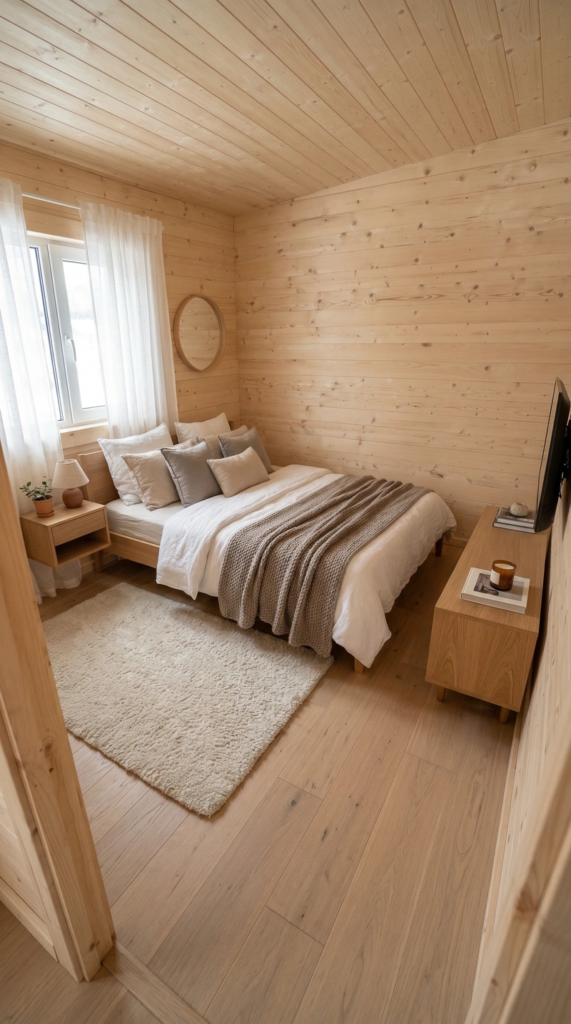 Дизайн интерьера в стиле Хюгге — Спальня от нейросети RoomGPT