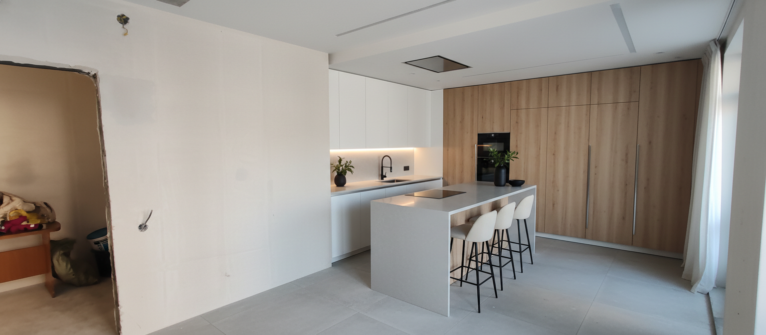 Дизайн кухни в стиле Минимализм — фото интерьера от нейросети RoomGPT