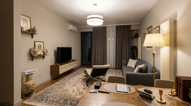 Дизайн интерьера в стиле Классика — Гостиная от нейросети RoomGPT