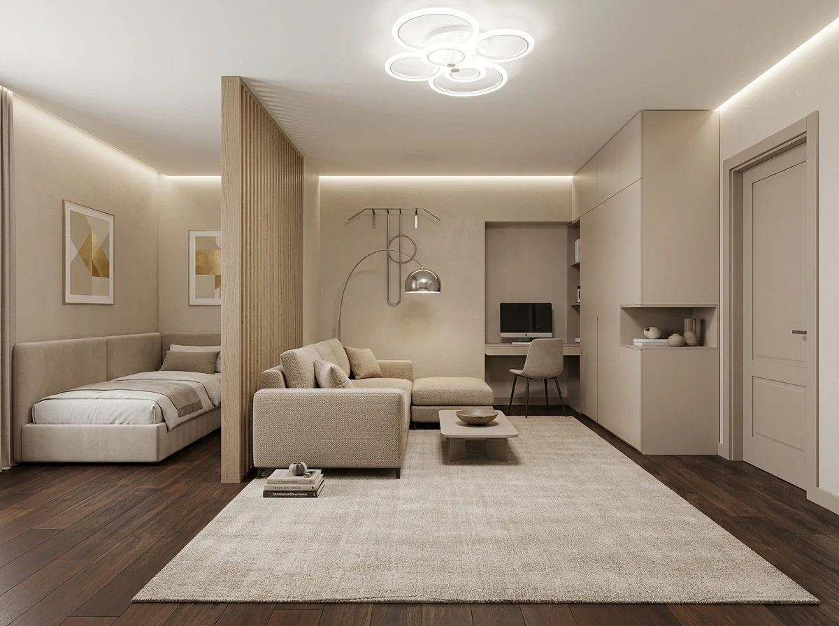 Дизайн гостиной в стиле Минимализм — фото интерьера от нейросети RoomGPT