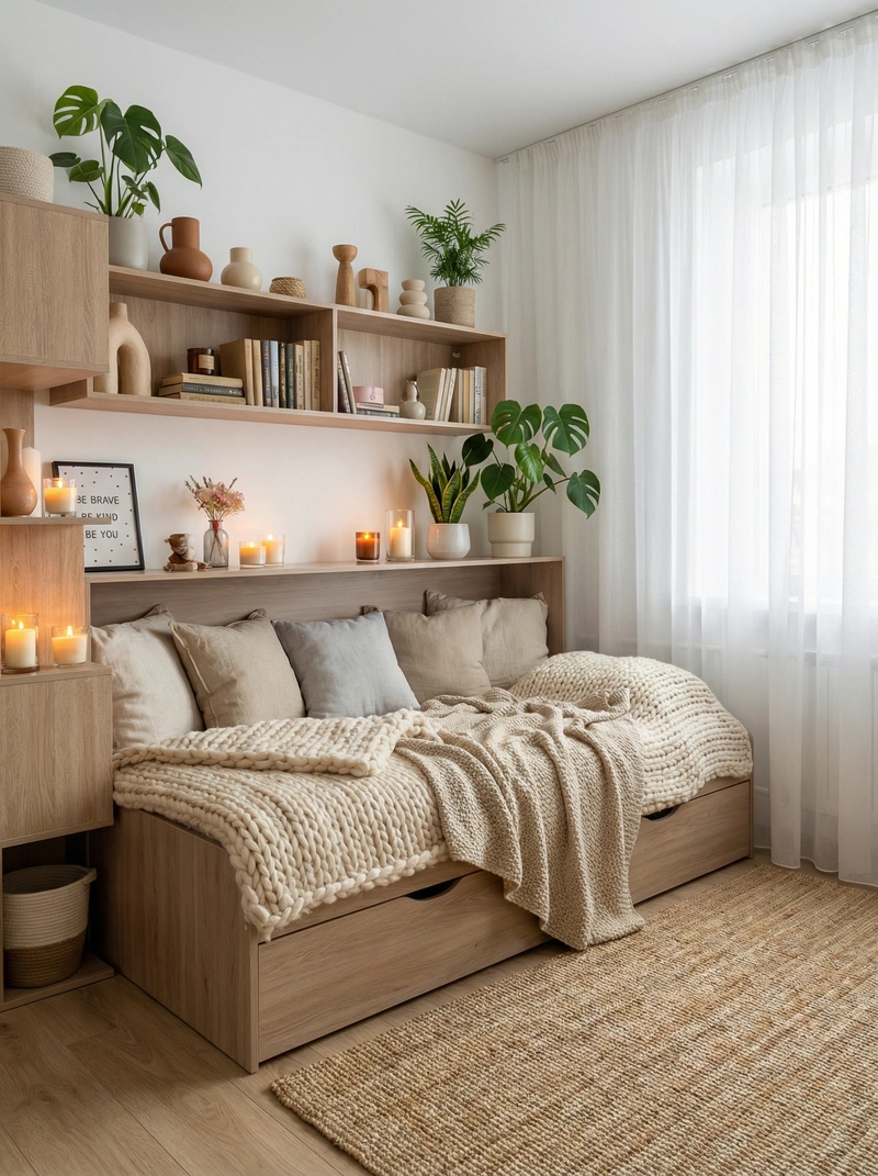 Дизайн интерьера в стиле Хюгге — Гостиная от нейросети RoomGPT