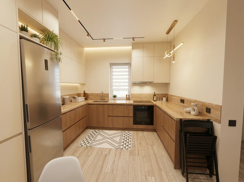 Дизайн кухни в стиле Минимализм — фото интерьера от нейросети RoomGPT