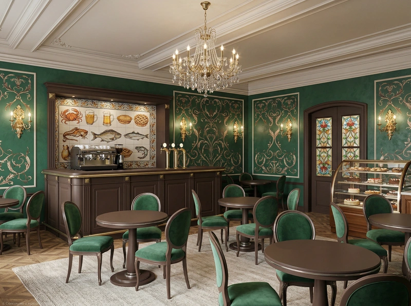 Дизайн гостиной в стиле Неоклассика — фото интерьера от нейросети RoomGPT