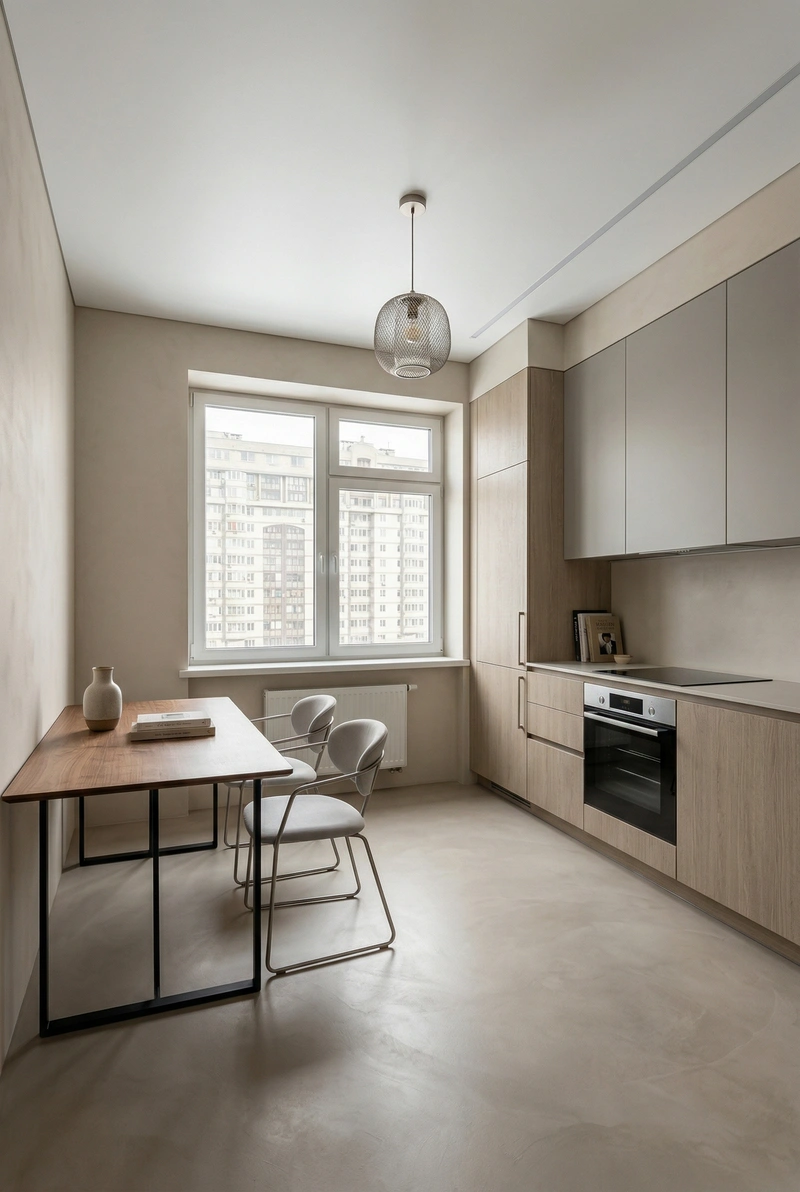 Дизайн кухни в стиле Минимализм — фото интерьера от нейросети RoomGPT