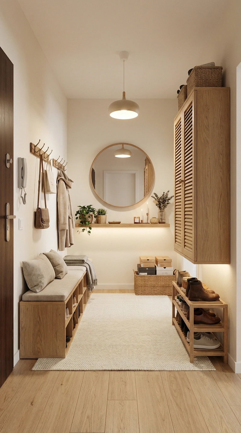 Дизайн интерьера в стиле Хюгге — Прихожая от нейросети RoomGPT