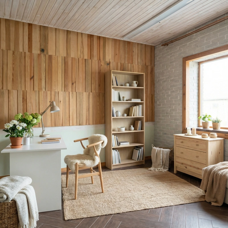 Дизайн интерьера в стиле Хюгге — Гостиная от нейросети RoomGPT