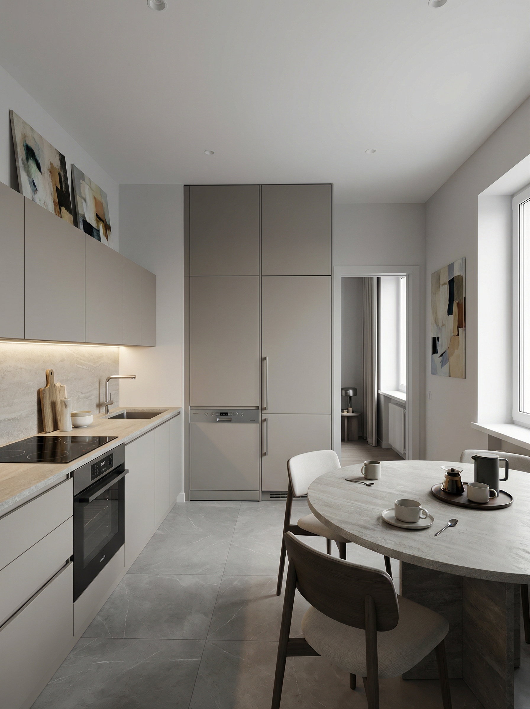 Дизайн кухни в стиле Минимализм — фото интерьера от нейросети RoomGPT