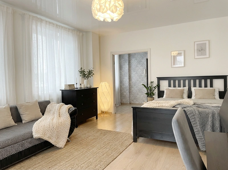 Дизайн интерьера в стиле Хюгге — Гостиная от нейросети RoomGPT