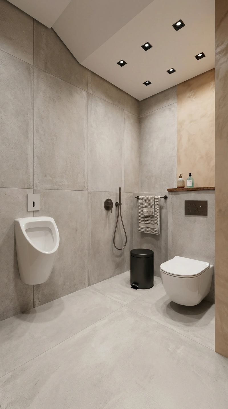 Дизайн ванной в стиле Лофт — фото интерьера от нейросети RoomGPT