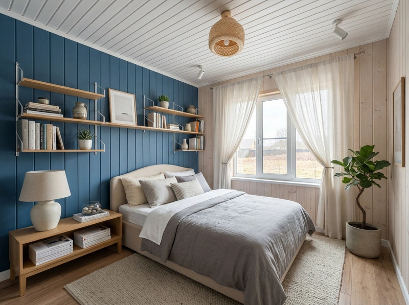 Дизайн гостиной в стиле Сканди — фото интерьера от нейросети RoomGPT