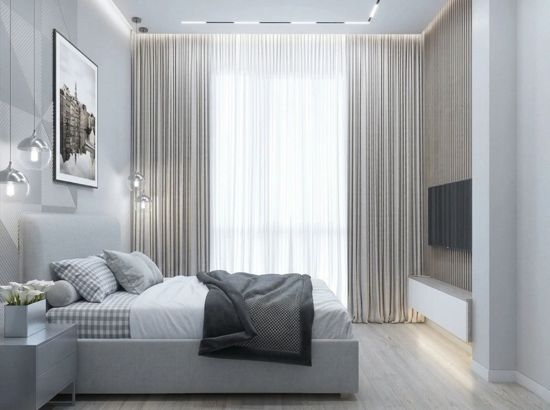 Дизайн спальни в стиле Минимализм — фото интерьера от нейросети RoomGPT