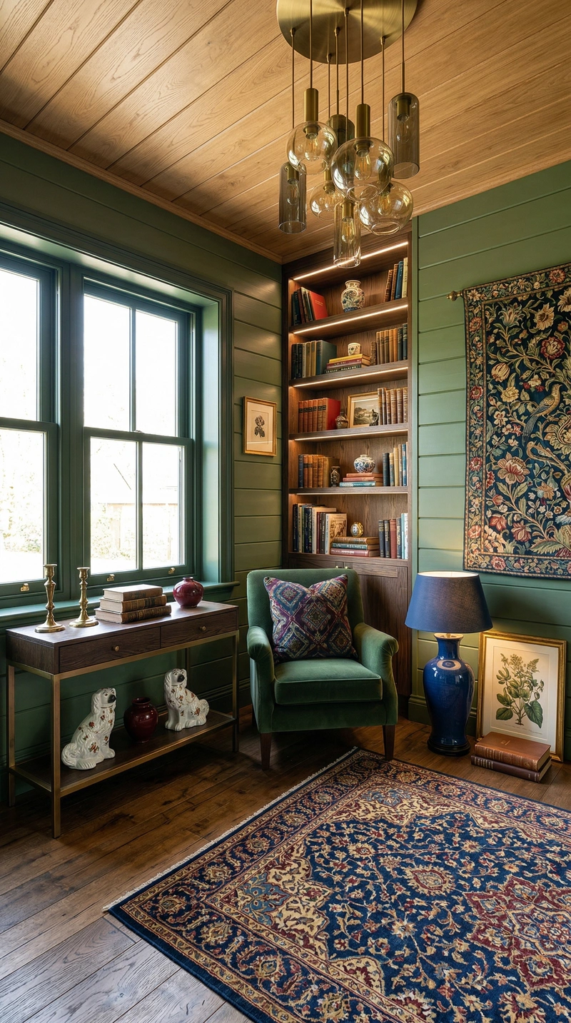 Дизайн гостиной в стиле Британский — фото интерьера от нейросети RoomGPT