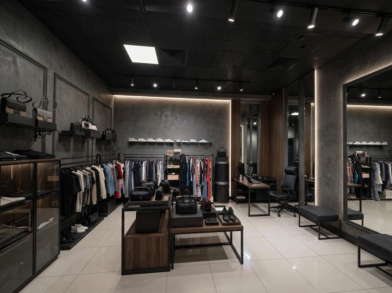 Дизайн интерьера в стиле Блэктэк — Кабинет от нейросети RoomGPT