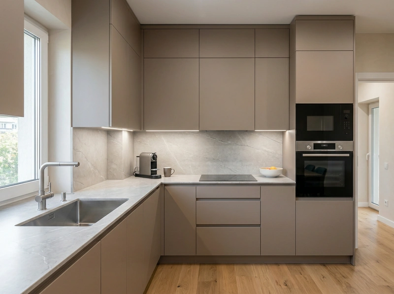 Дизайн кухни в стиле Минимализм — фото интерьера от нейросети RoomGPT