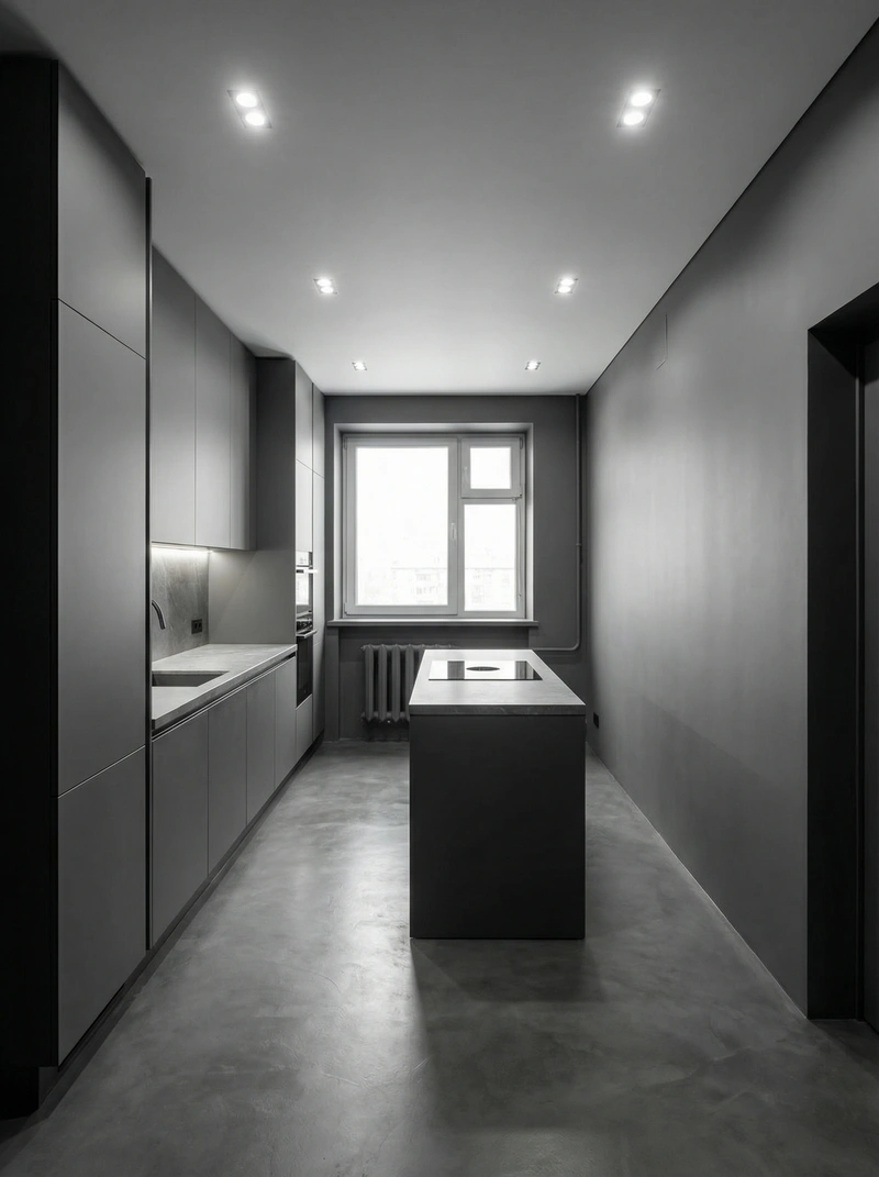 Дизайн интерьера в стиле Классика — Кухня от нейросети RoomGPT