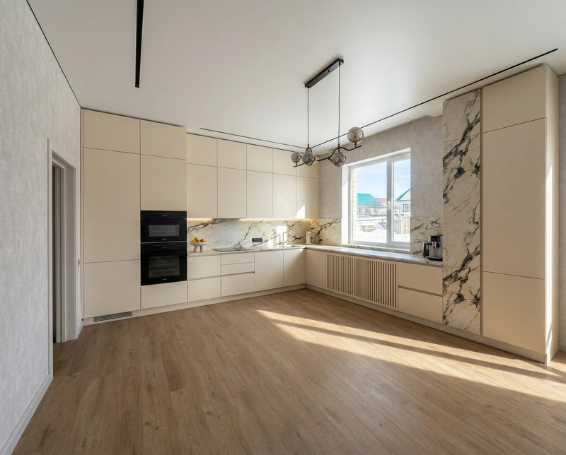 Дизайн кухни в стиле Минимализм — фото интерьера от нейросети RoomGPT