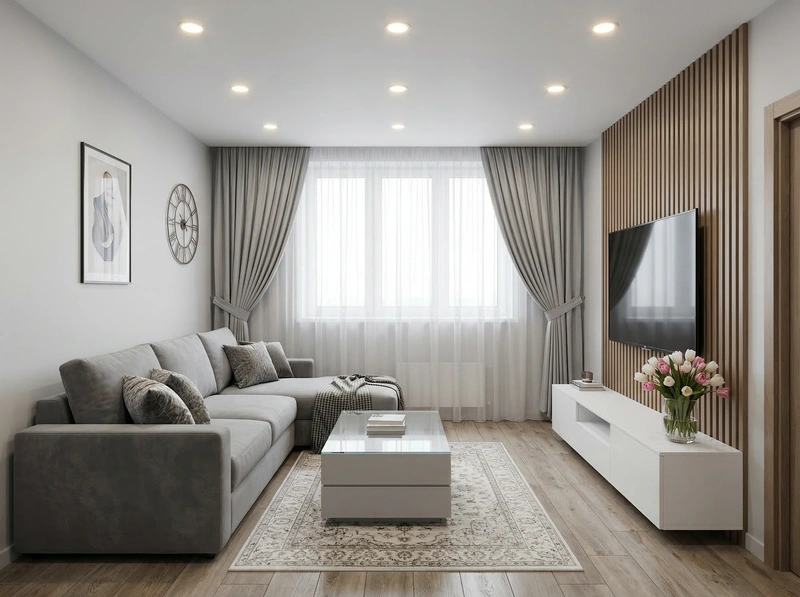 Дизайн интерьера в стиле Классика — Гостиная от нейросети RoomGPT