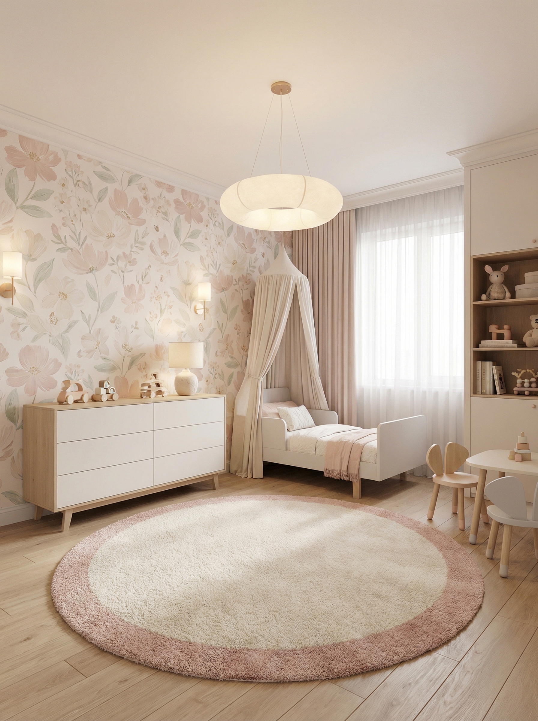 Дизайн детской в стиле Минимализм — фото интерьера от нейросети RoomGPT