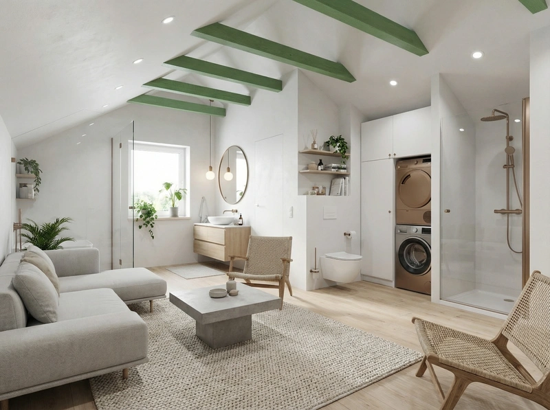 Дизайн интерьера в стиле Сканди — Гостиная от нейросети RoomGPT