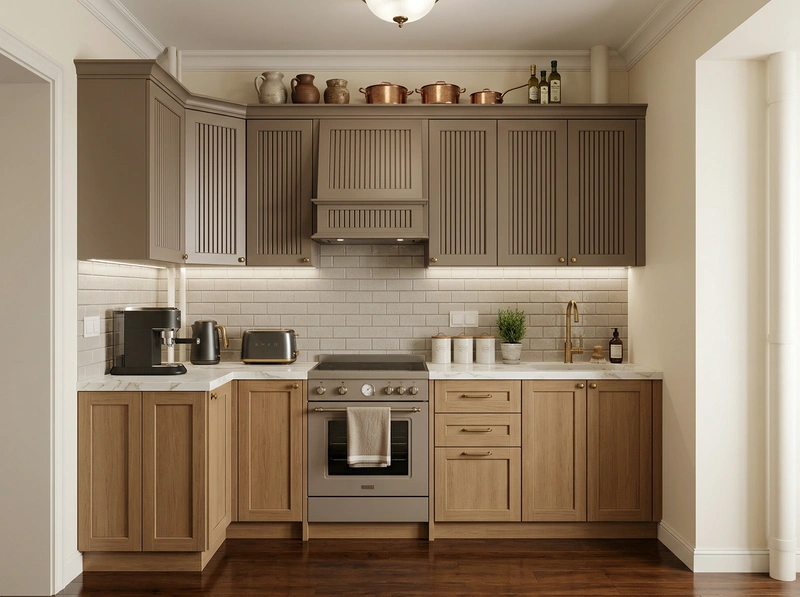 Дизайн интерьера в стиле Классика — Кухня от нейросети RoomGPT